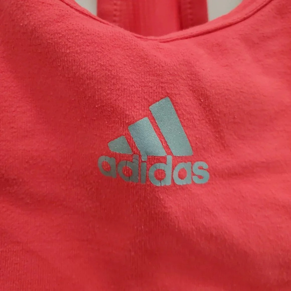 Adidas‎ ClimaCool Women's Y2K Red Pull On Wireless Racerback Sports Bra Size S - Picture 2 of 6